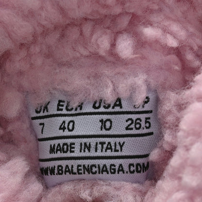 Balenciaga Technical 3D Recycled Knit Fake Fur Womens Speed 2.0 Sneakers 40 Monocolor Soft Pink 7 of 7