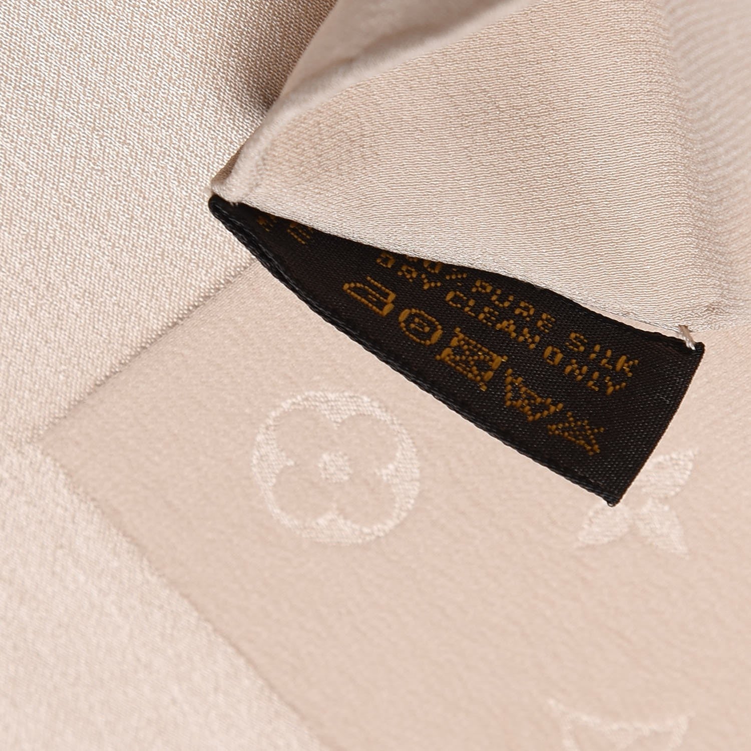 Louis Vuitton Silk Monogram Monaco Square Scarf Beige 7 of 7