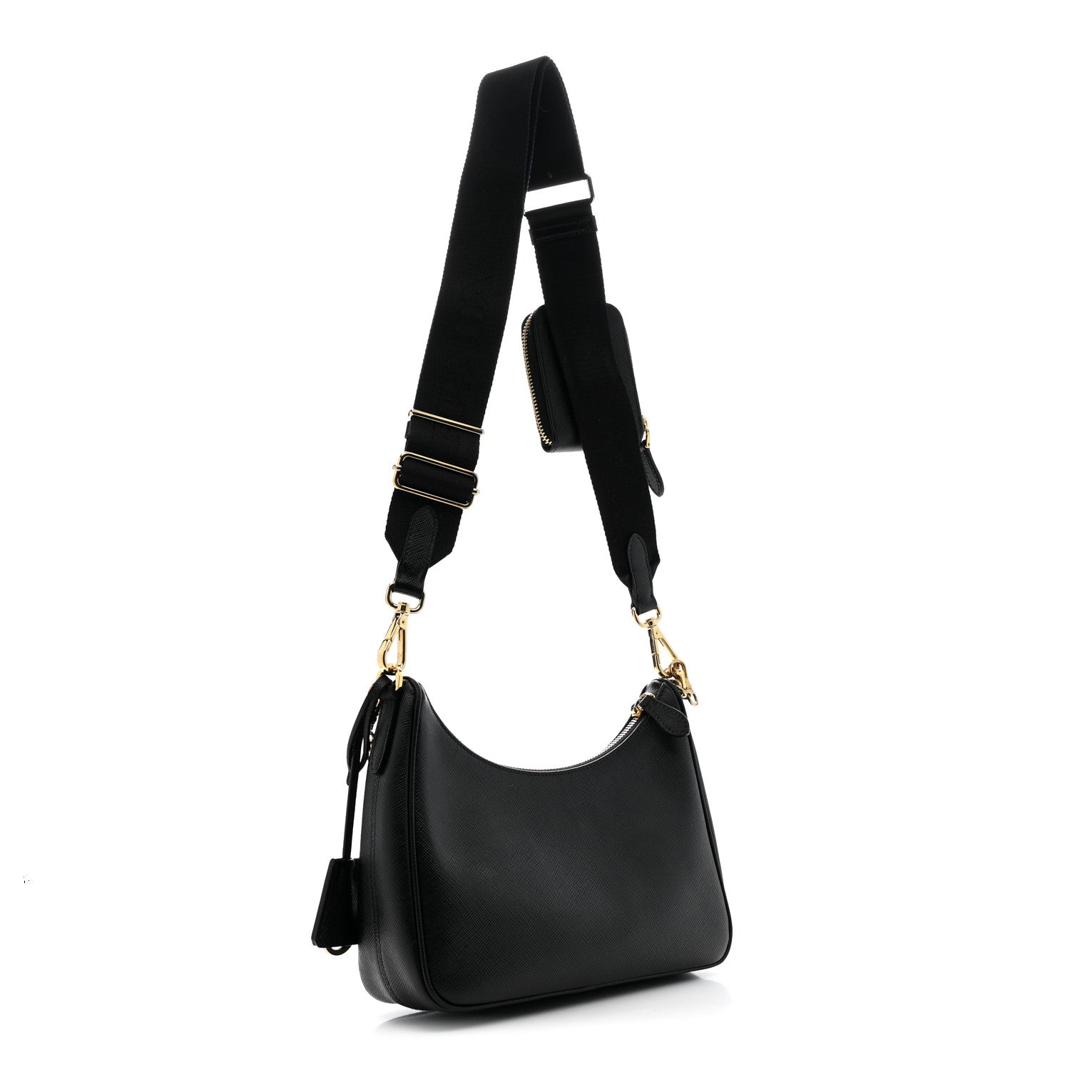Prada Saffiano Lux Re-Edition 2005 Shoulder Bag Black 3 of 10