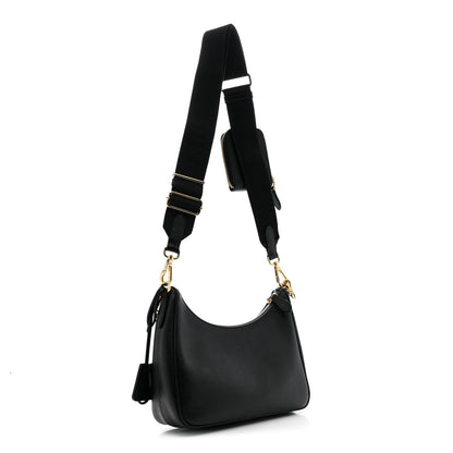 Prada Saffiano Lux Re-Edition 2005 Shoulder Bag Black 3 of 10
