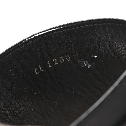 Louis Vuitton Calfskin Patent Monogram Cottage Clog Mules 40 Black 7 of 8