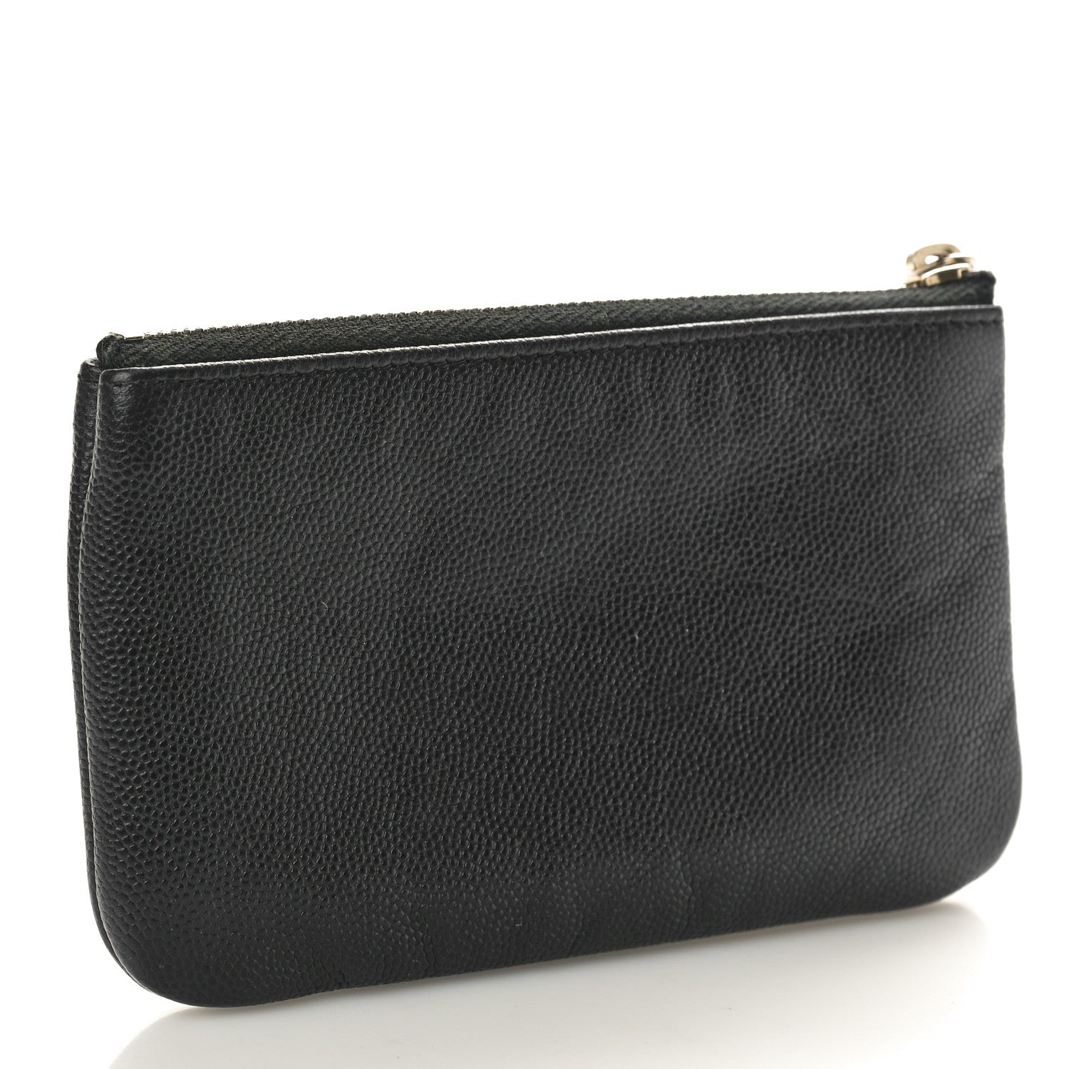 Chanel Caviar Studded Deauville Cosmetic Pouch Black 3 of 8