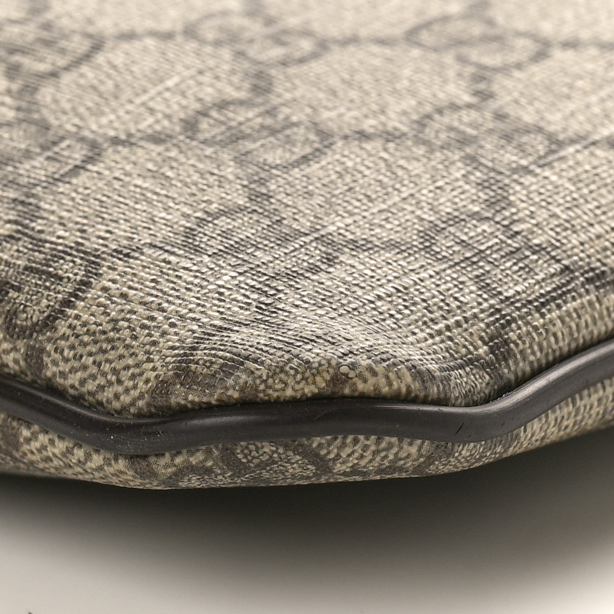 Gucci GG Supreme Monogram Medium Flat Messenger Bag Dark Brown 10 of 12