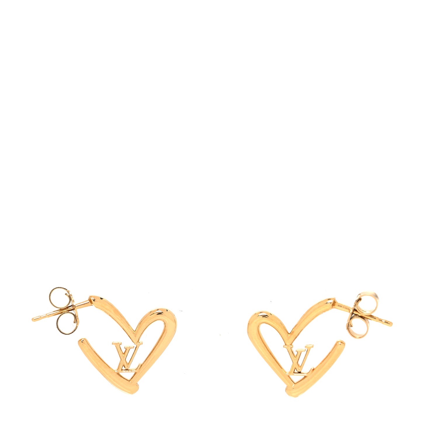 Fall In Love Heart Earrings PM Gold