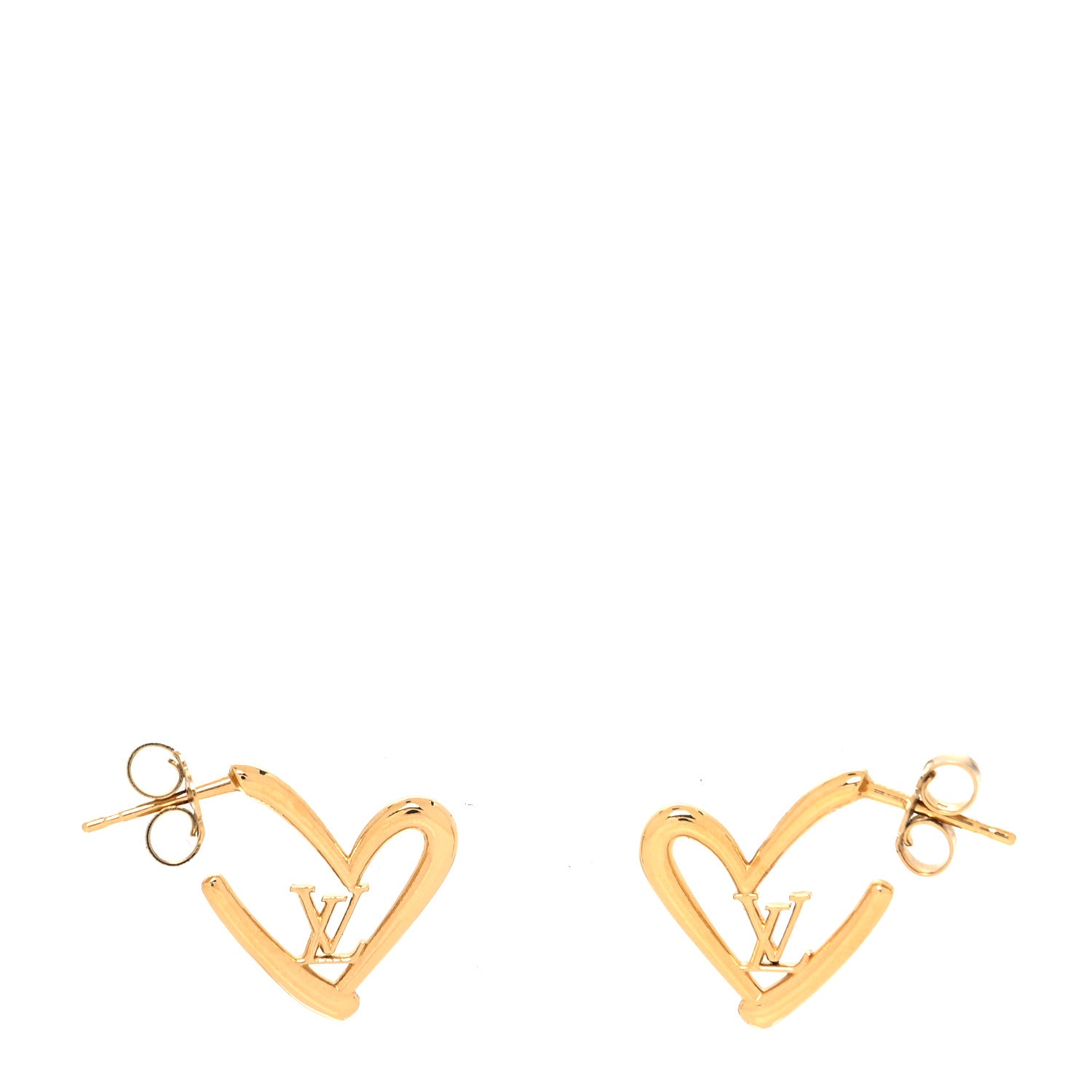 Louis Vuitton Fall In Love Heart Earrings PM Gold 1 of 3
