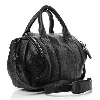 Alexander Wang Pebbled Lambskin Mini Rockie Black Gold Hardware 2 of 17