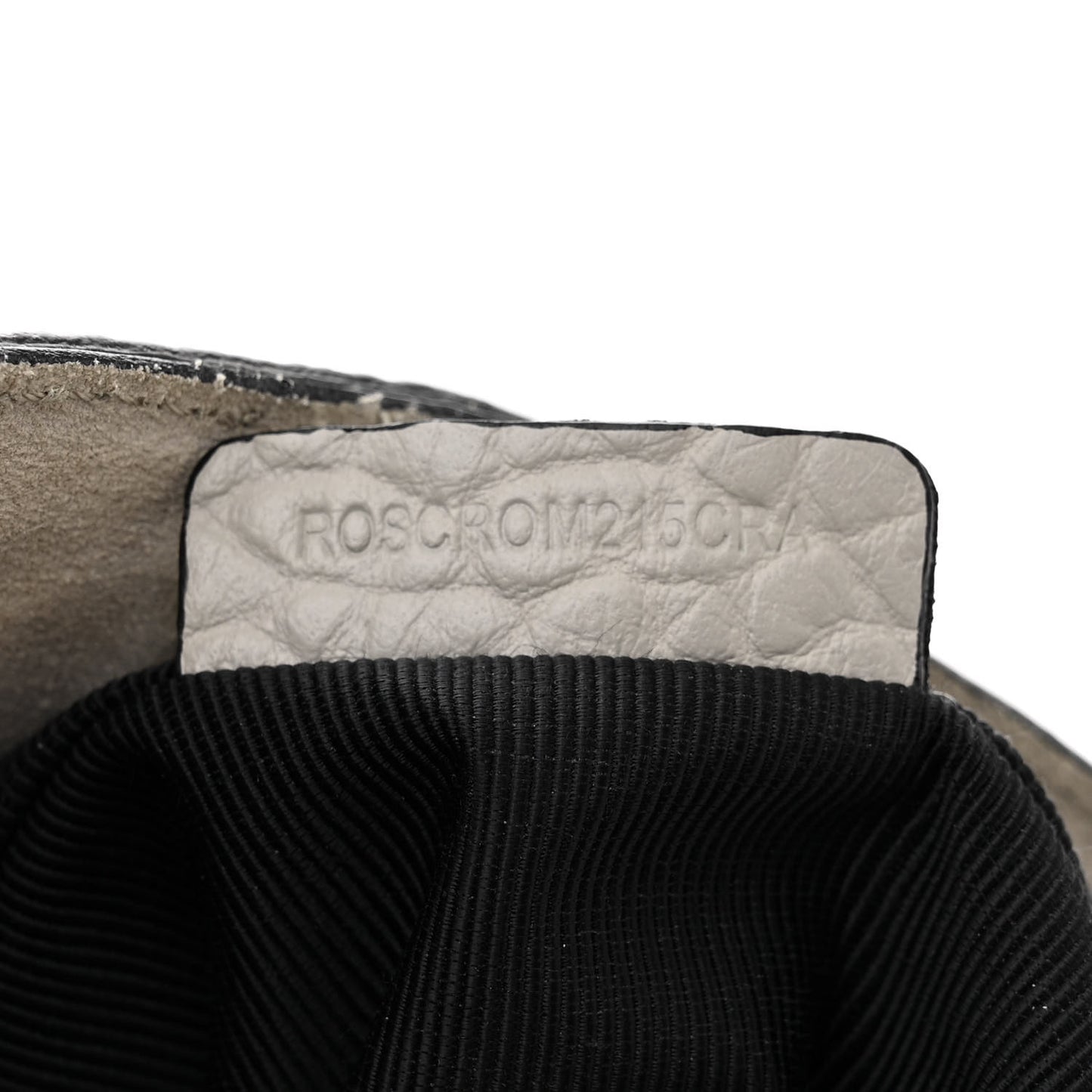 Heritage Grain Check Embossed Medium Lindburn Hobo Stone White