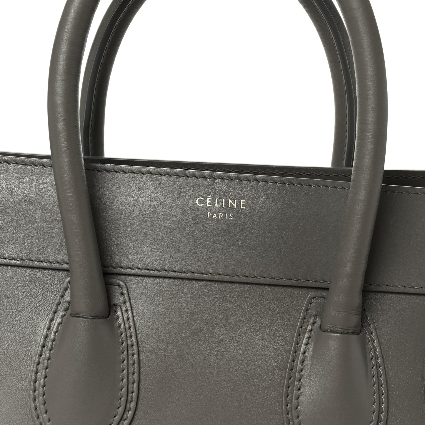 Smooth Calfskin Mini Luggage Grey