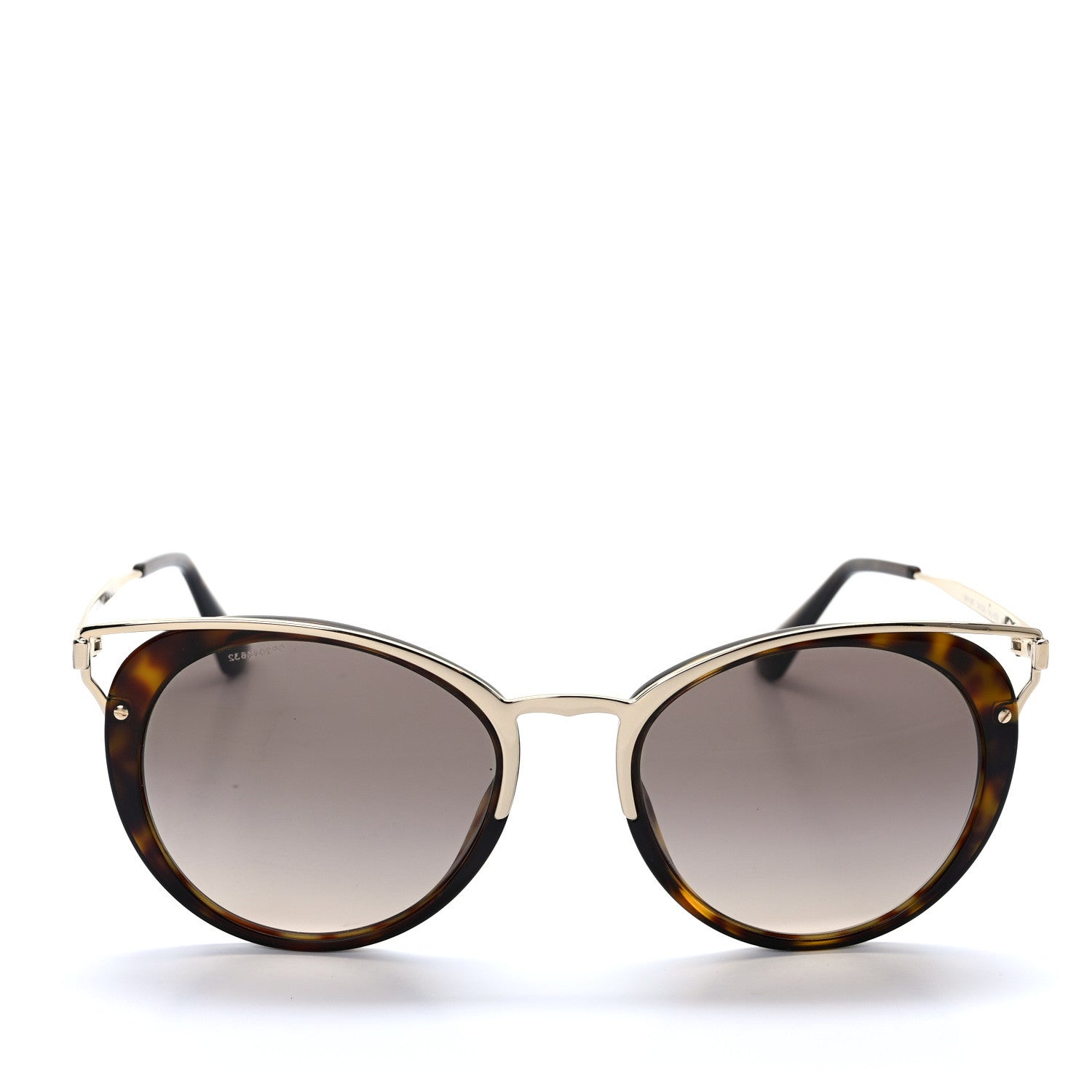 Prada Horn Metal Cinema Sunglasses SPR66T Tortoise 3 of 8