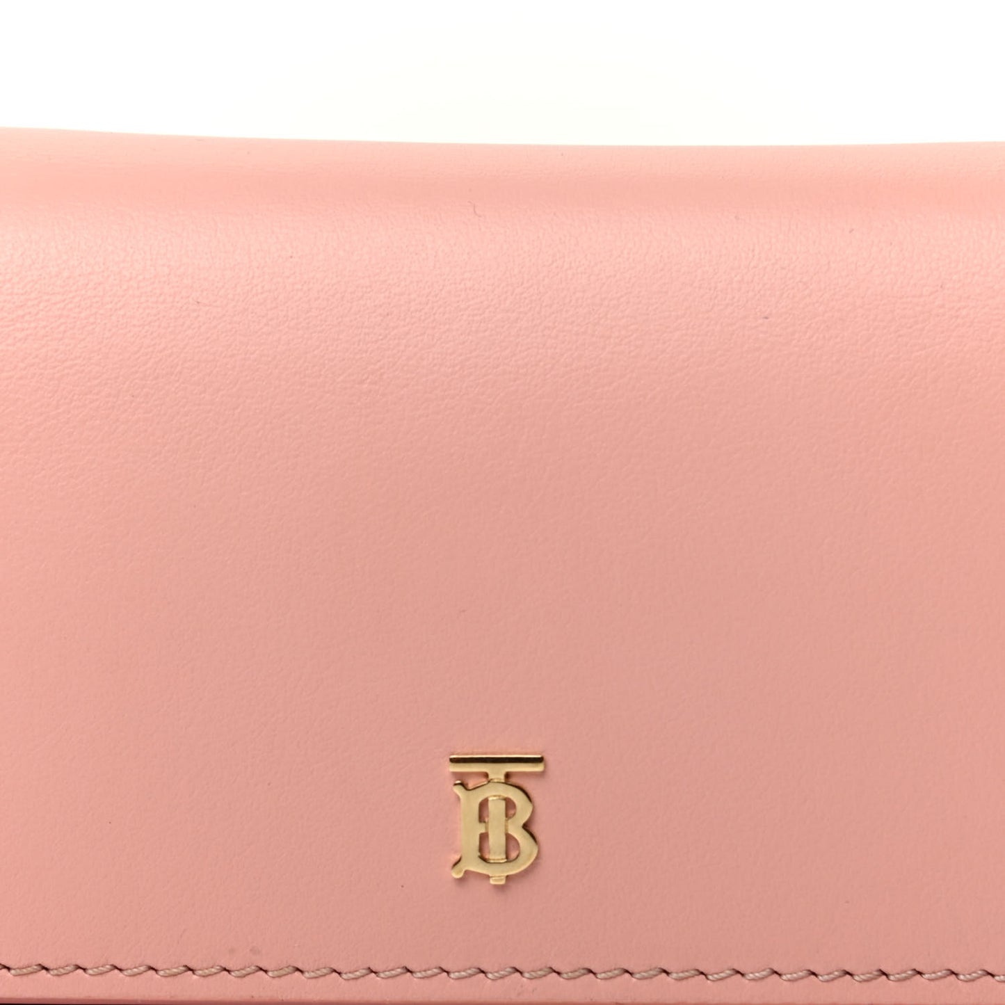 Calfskin Jessie Chain Card Case Blush Pink