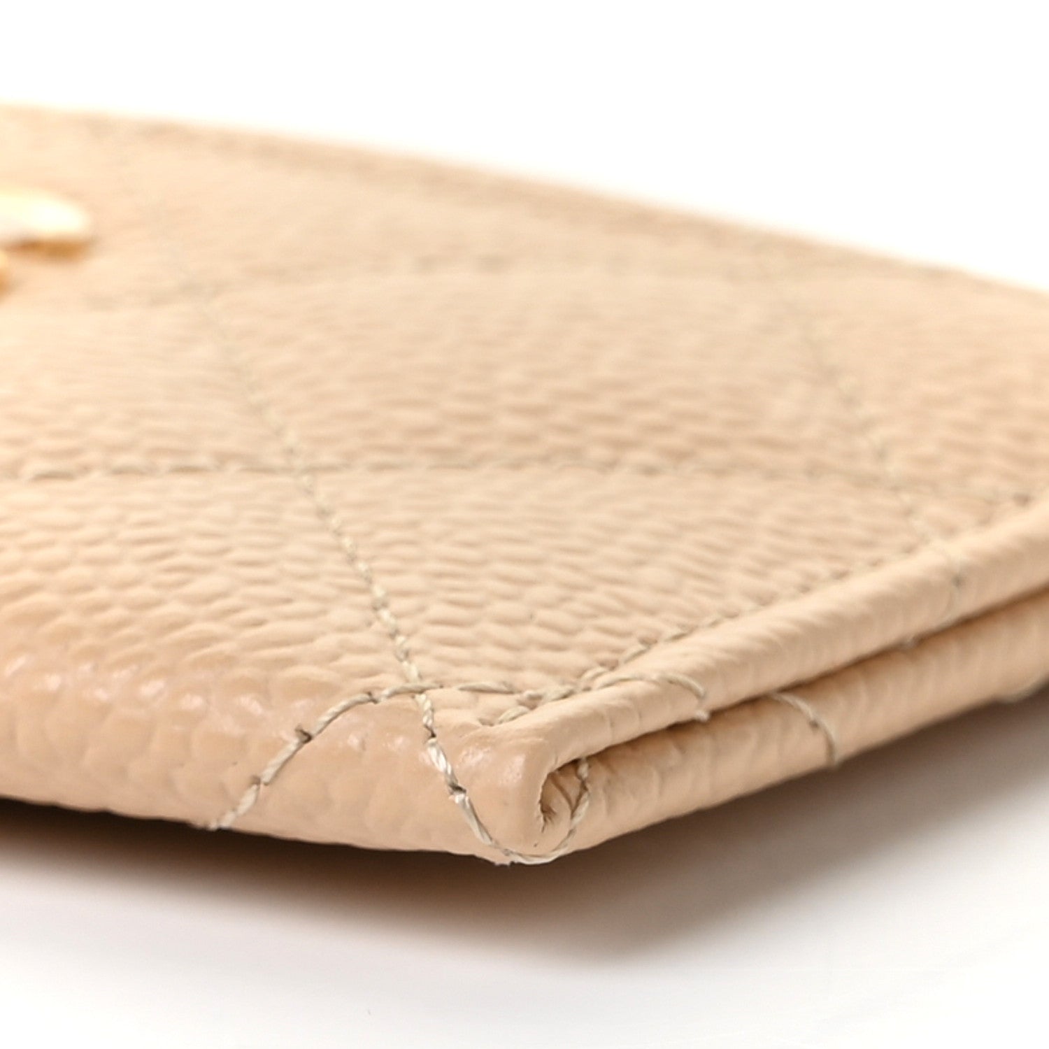 Chanel Caviar Quilted Card Holder Beige 10 of 11