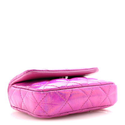 Chanel Patent Lambskin Quilted CC Hook Card Holder Pink 3 of 10