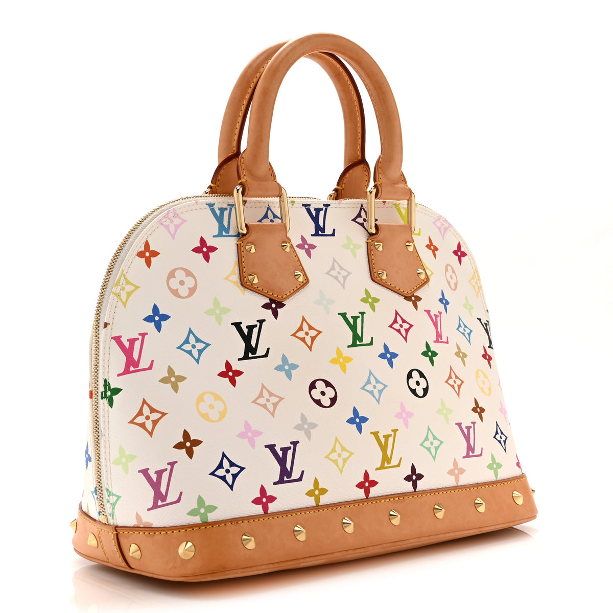 Louis Vuitton Monogram Multicolor Alma PM White 3 of 10