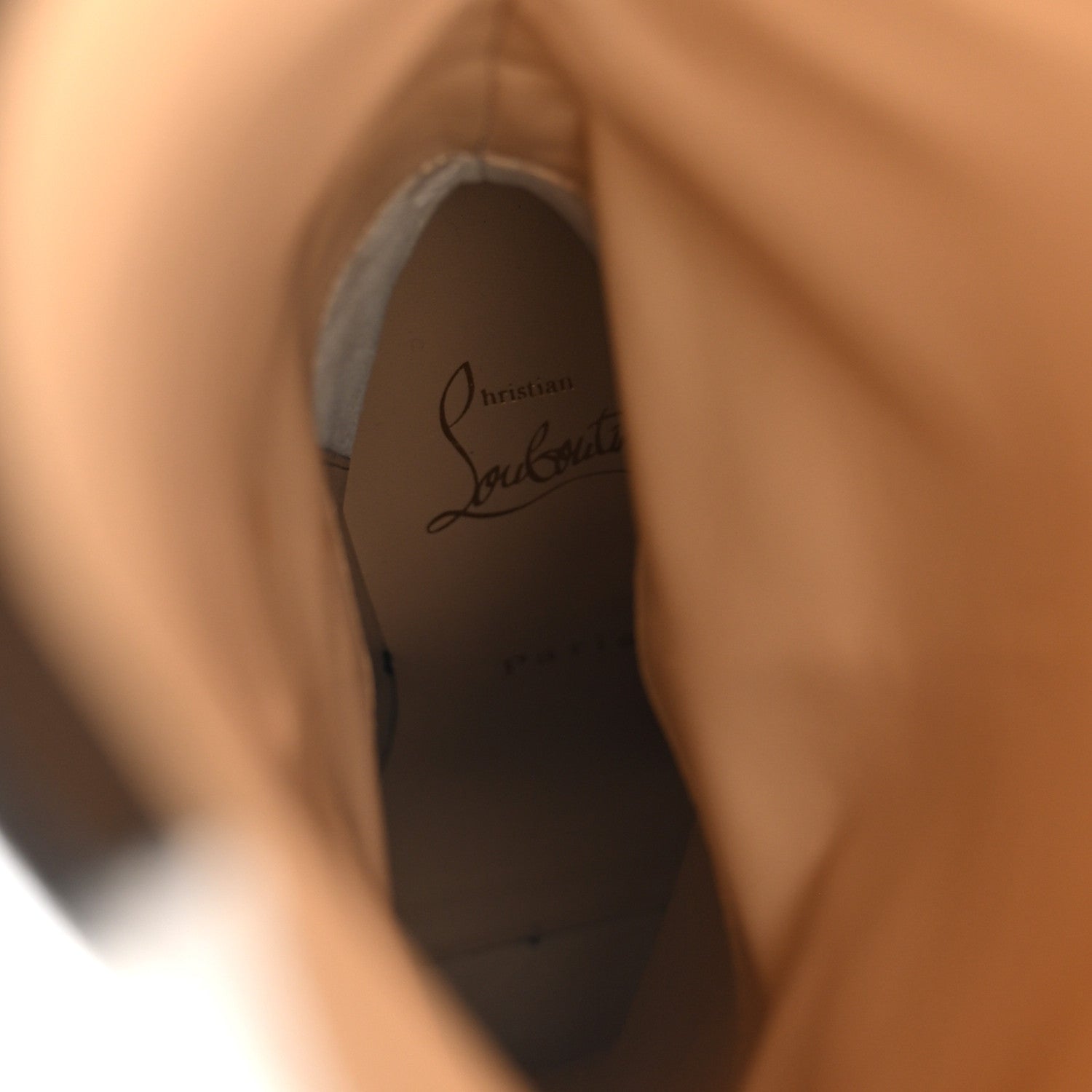 Christian Louboutin Calfskin Astrilarge 100 Knee Boots 37 Black White 7 of 12