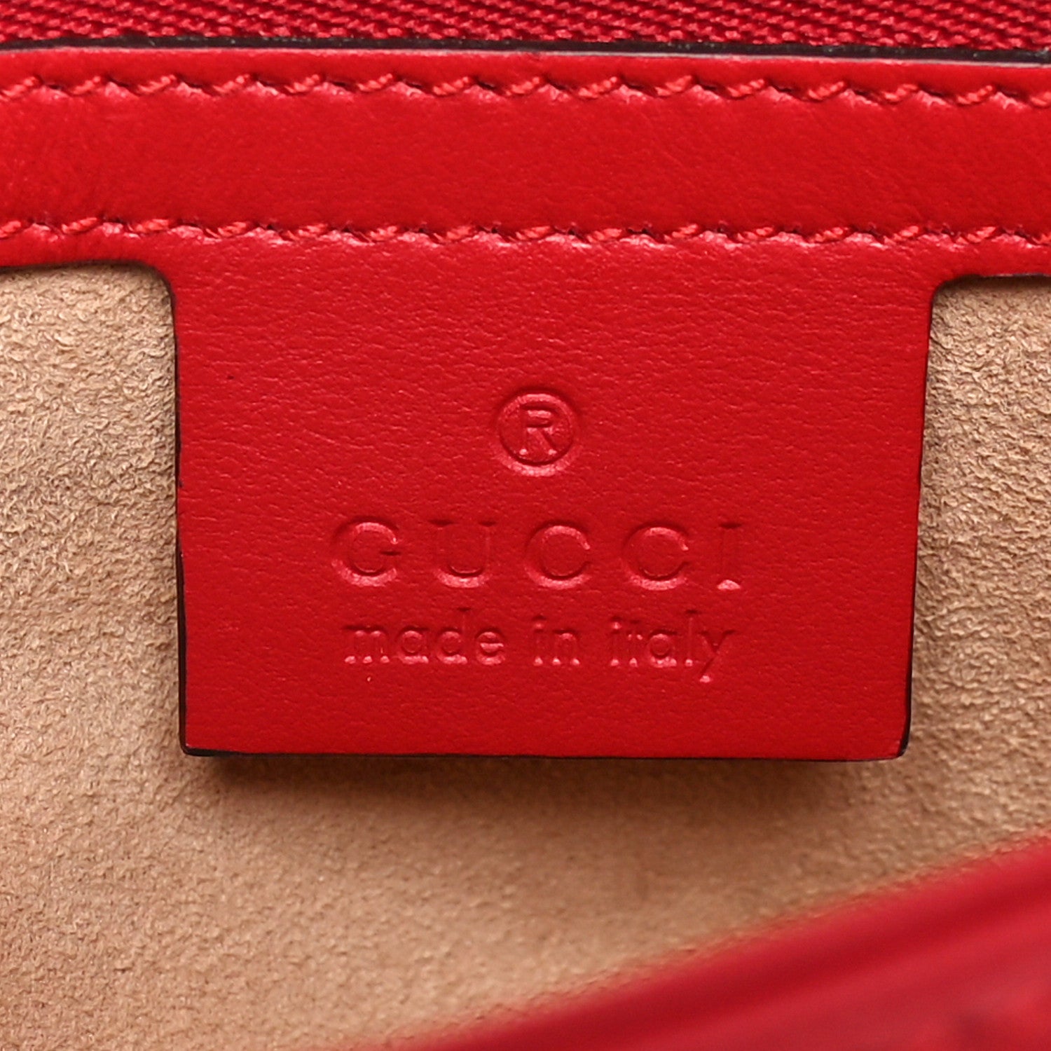 Gucci Calfskin Matelasse Small GG Marmont Shoulder Bag Hibiscus Red 6 of 10