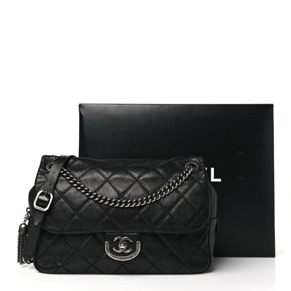 Chanel Calfskin Quilted Jumbo Coco Sporran Flap Black 11 of 11