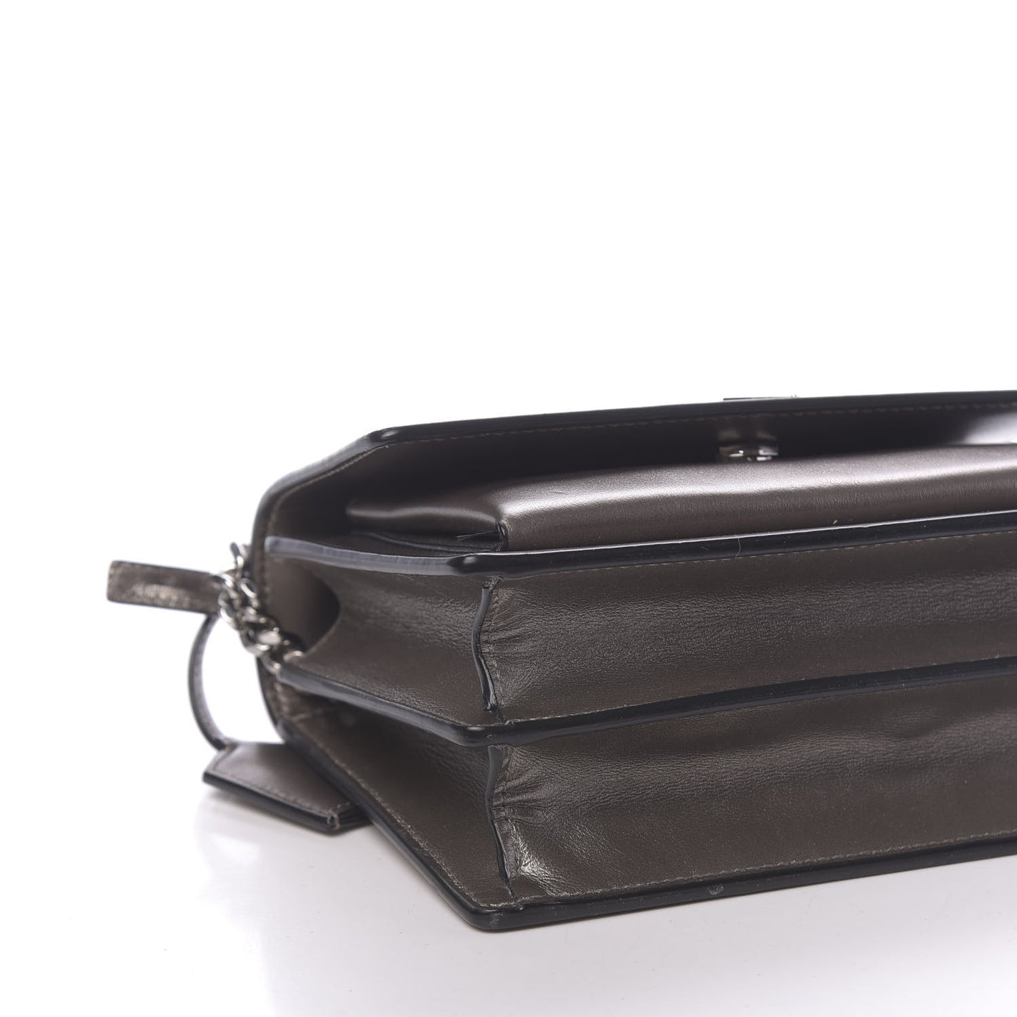 Metallic Calfskin Small Monogram Sunset Piombo