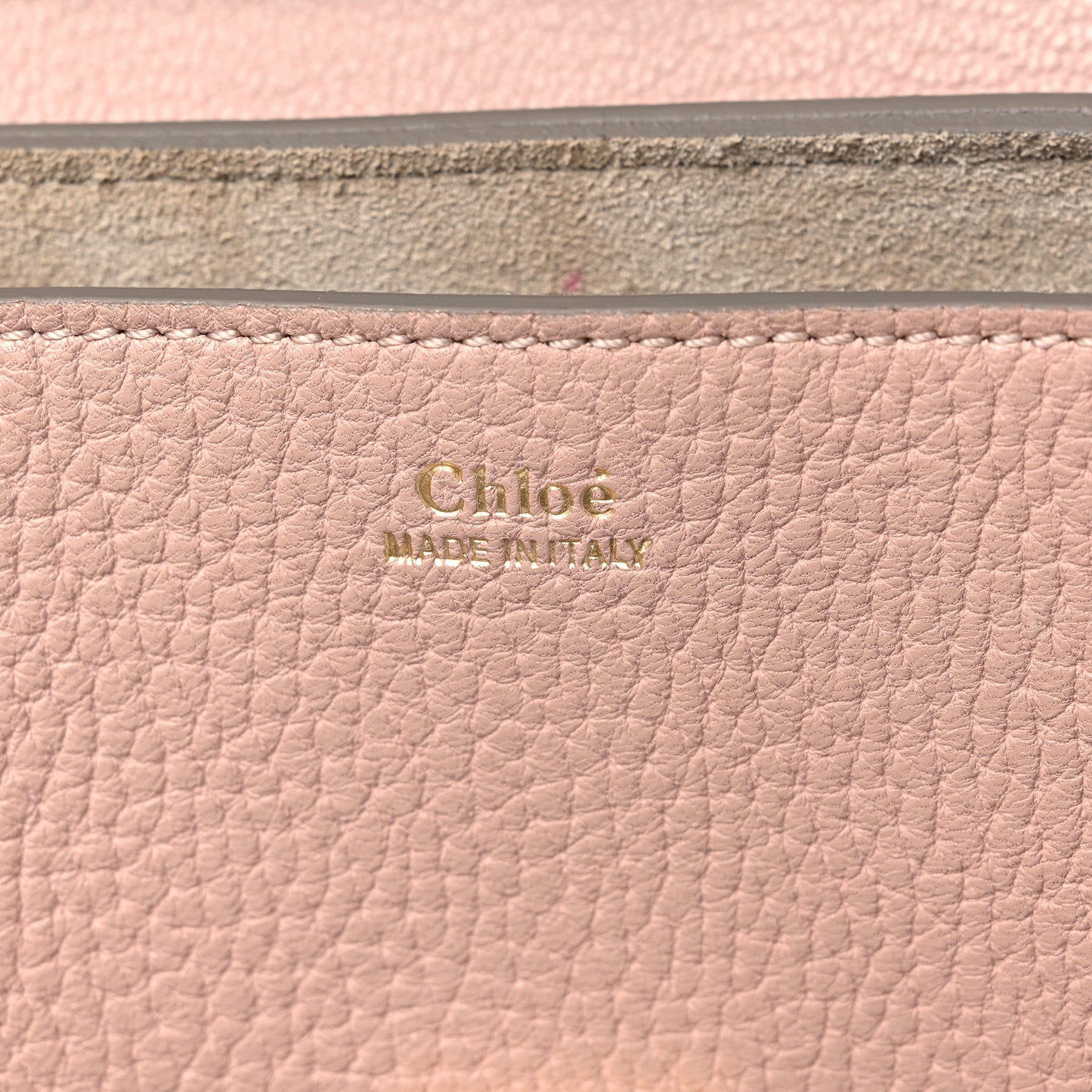 Grained Lambskin Medium Drew Shoulder Bag Cement Pink