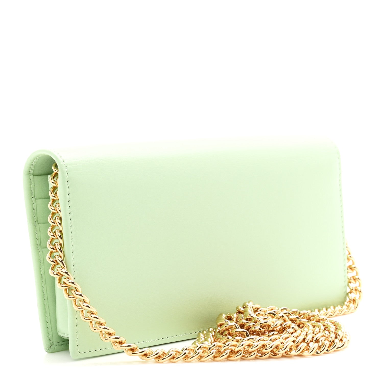 Gucci Boarded Plutone Calfskin Horsebit 1955 Wallet On Chain Green 3 of 11