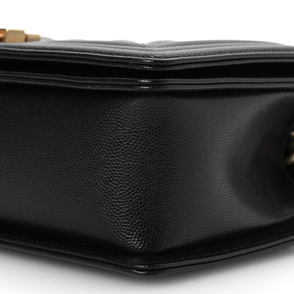 Chanel Caviar Quilted Medium Boy Flap Black 11 of 11
