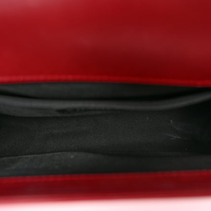 Chanel Patent Calfskin Quilted Medium Plexiglass Boy Flap Red 5 of 12