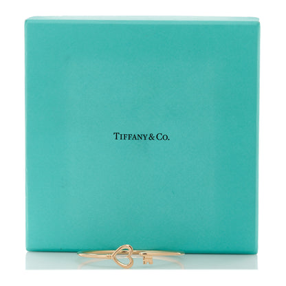 Tiffany 18K Rose Gold Wire Heart Key Bracelet 4 of 4