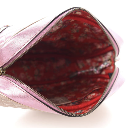 Gucci Laminated Nappa Trapuntata Small Zumi Shoulder Bag Rosa Lago Rame 5 of 10
