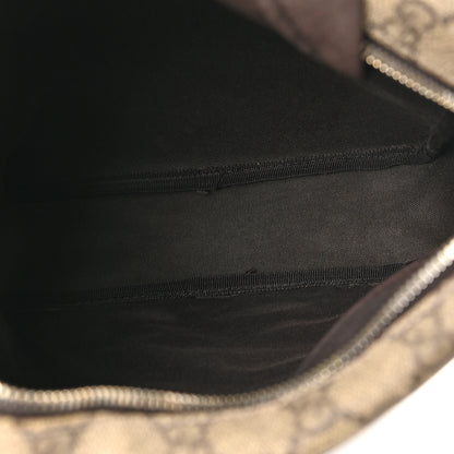 Gucci GG Plus Monogram Selleria Calfskin Medium Messenger Bag Beige Ebony Cocoa Dark Chocolate 4 of 9