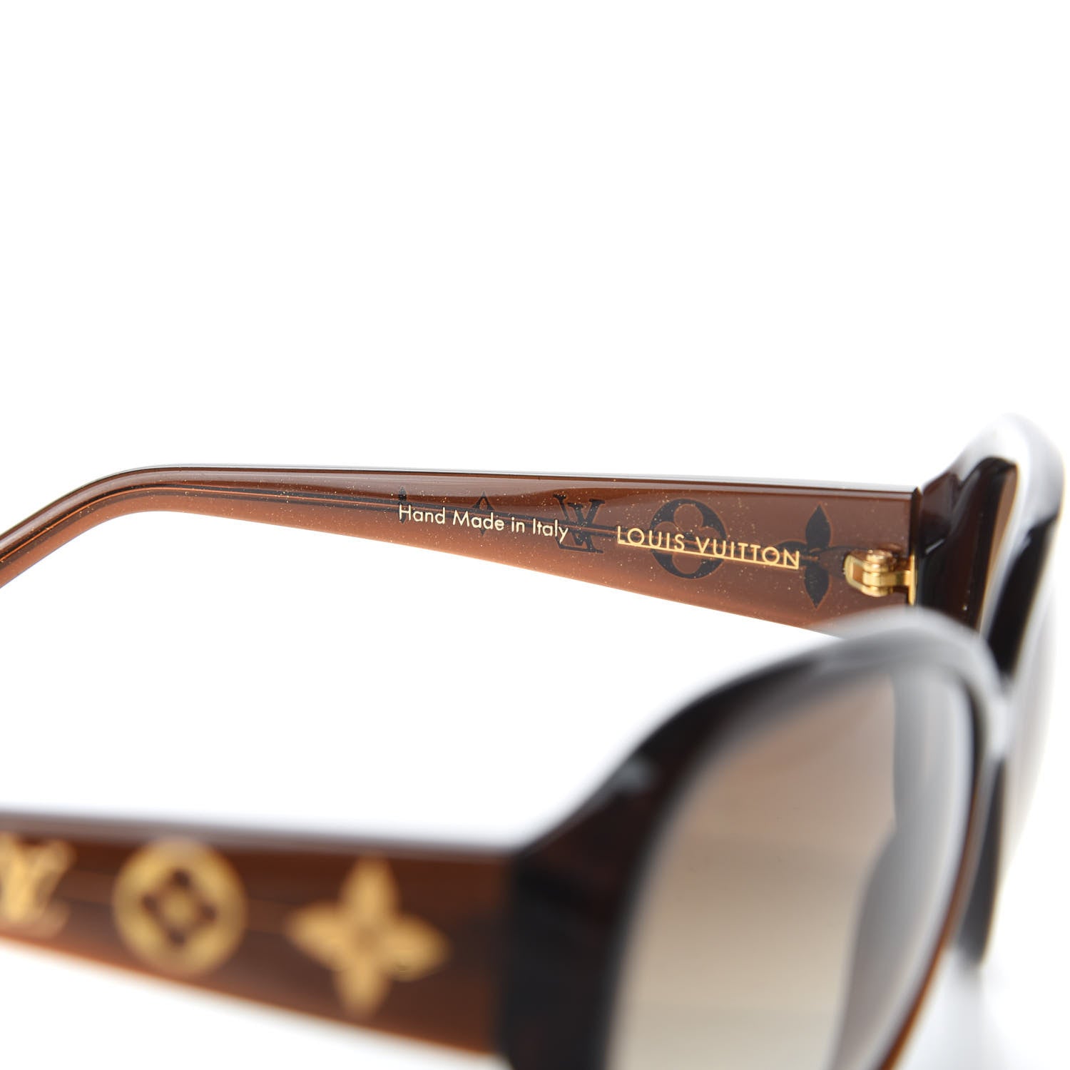 Louis Vuitton Acetate Obsession GM Sunglasses Z0459W Brown Glitter 6 of 8