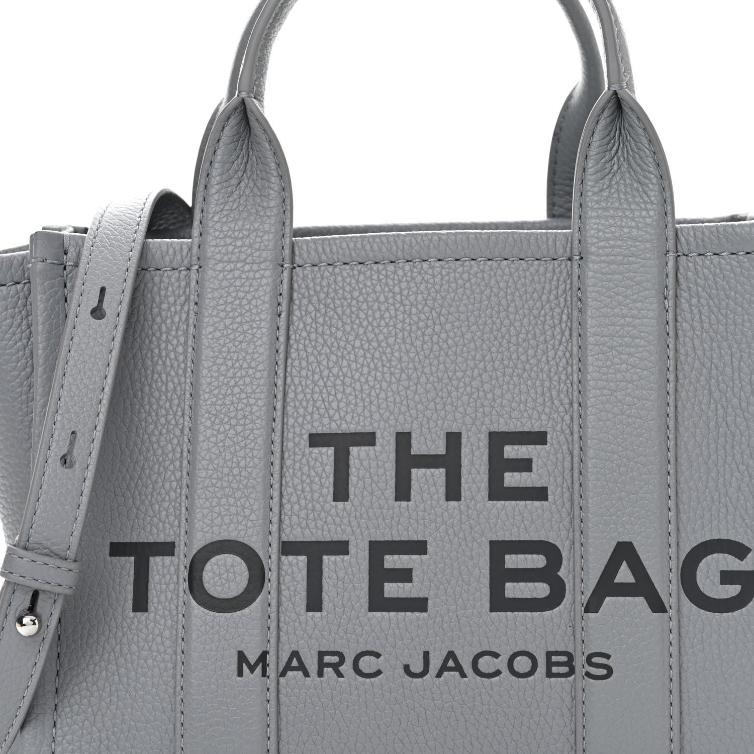 Marc Jacobs Grained Calfskin Small The Tote Bag Grey 8 of 10