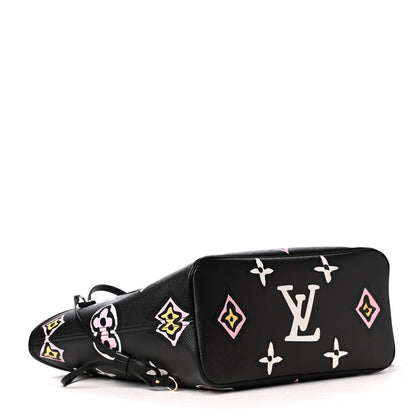 Louis Vuitton Monogram Giant Wild At Heart Neverfull MM Black 4 of 5