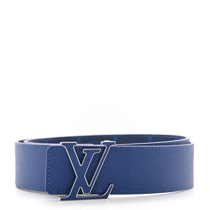 Louis Vuitton Monogram Taigarama 40mm Reversible LV Initiales Belt 90 36 Cobalt Blue 2 of 7