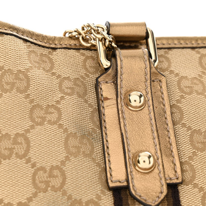 Gucci Monogram Medium Jolicoeur Tote Metallic 11 of 11
