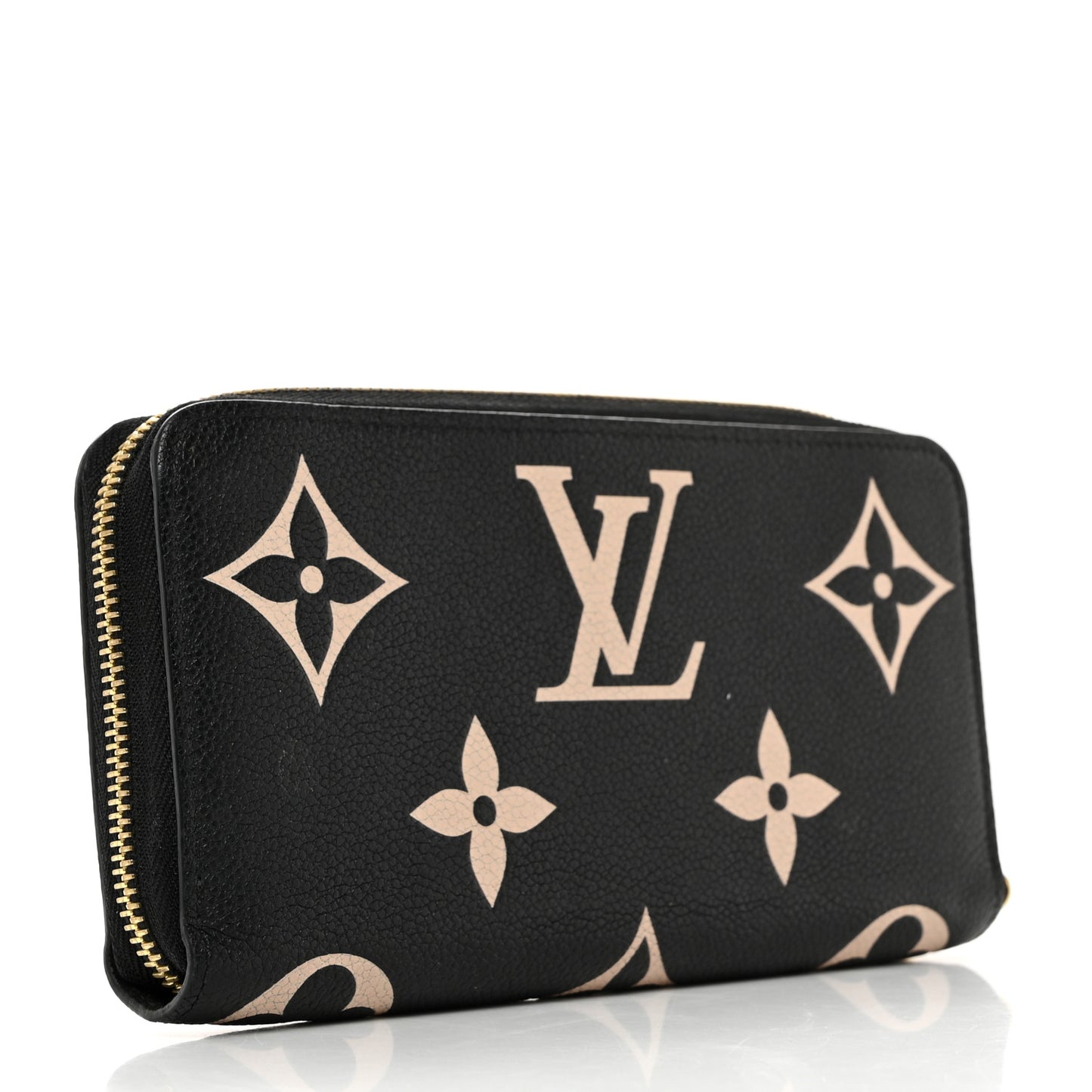 Empreinte Monogram Giant Zippy Wallet Black Beige
