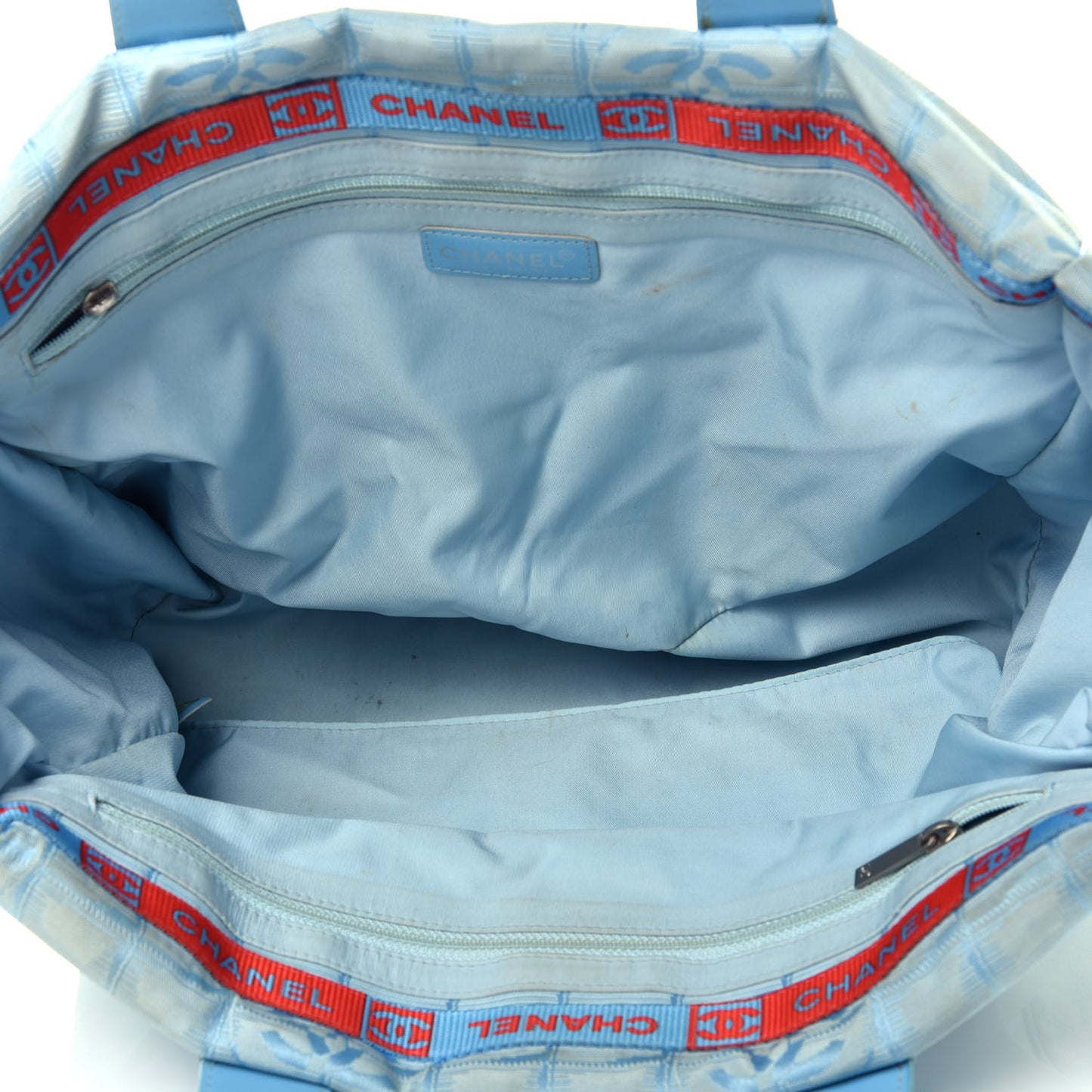 Nylon Travel Tote Blue