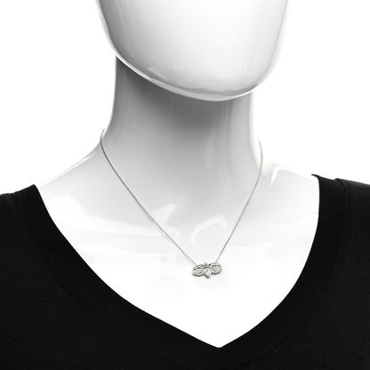 Tiffany Platinum Diamond Paper Flowers Firefly Pendant Necklace 2 of 5