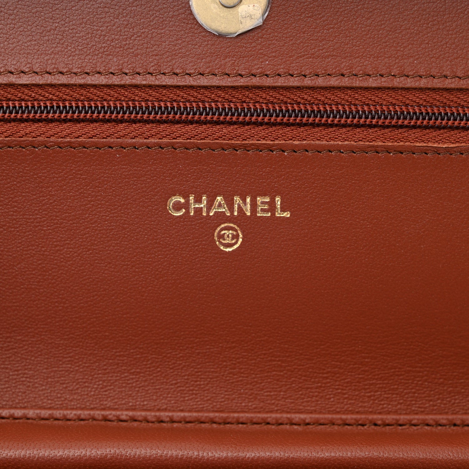 Chanel Gradient Lambskin Quilted Wallet On Chain WOC Brown 6 of 12