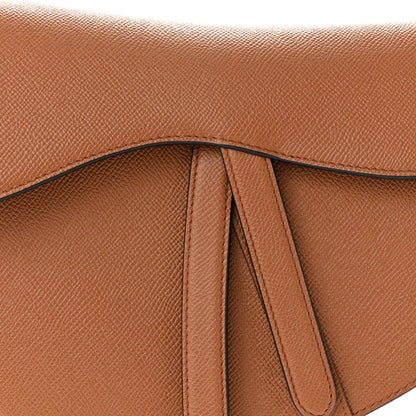 Christian Dior Grained Calfskin Saddle Bag Camello 8 of 11