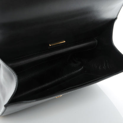 Prada City Calf Saffiano Animalier Top Handle Bag Black 5 of 7