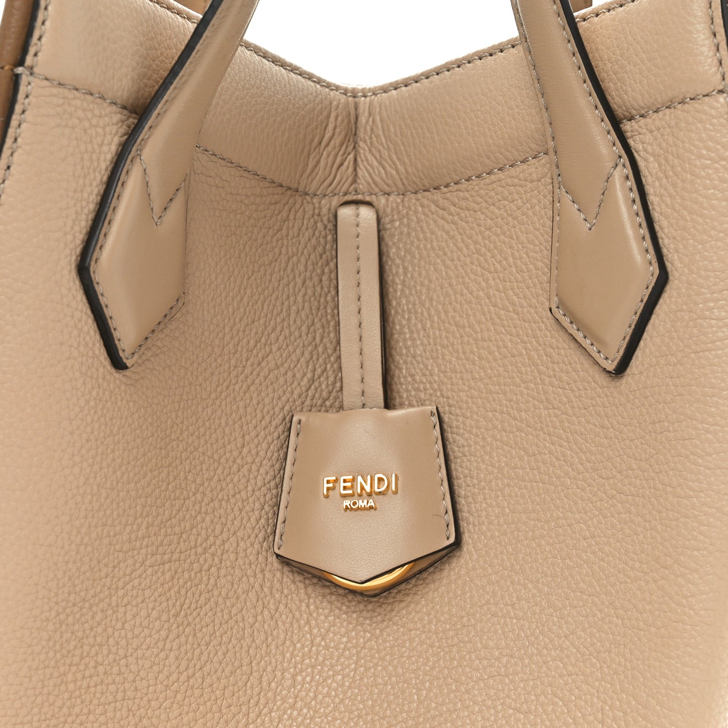Vitello Cher Grace Bi-Color Medium Fendi Origami Beige Amido Sand