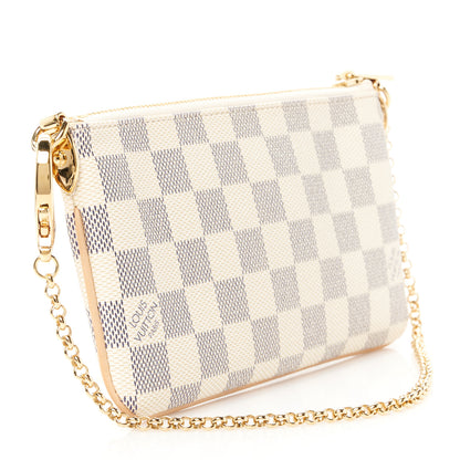 Louis Vuitton Damier Azur Pochette Milla MM 3 of 12