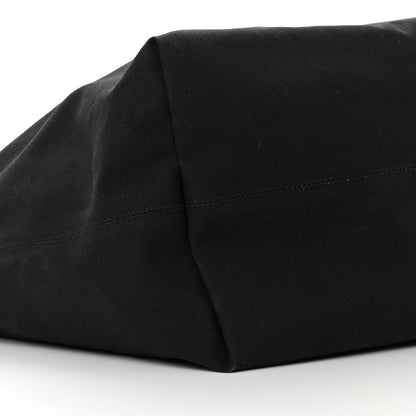 Balenciaga Cotton Canvas Calfskin Cities Paris Jumbo Large Tote Bag Black White 9 of 12