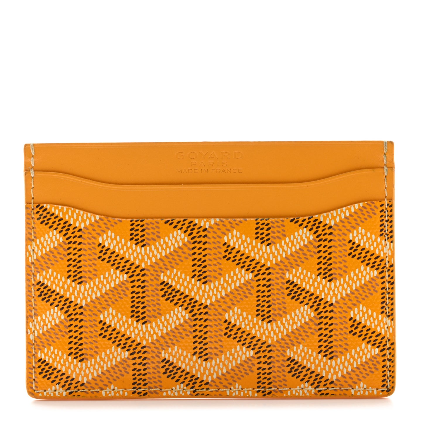 Goyardine Saint Sulpice Card Holder Yellow