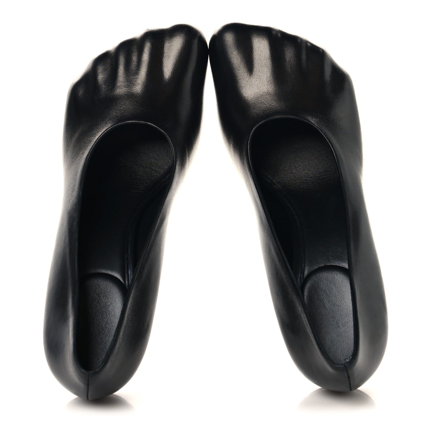 Soft Sheepskin Fetish Pump 39.5 Black