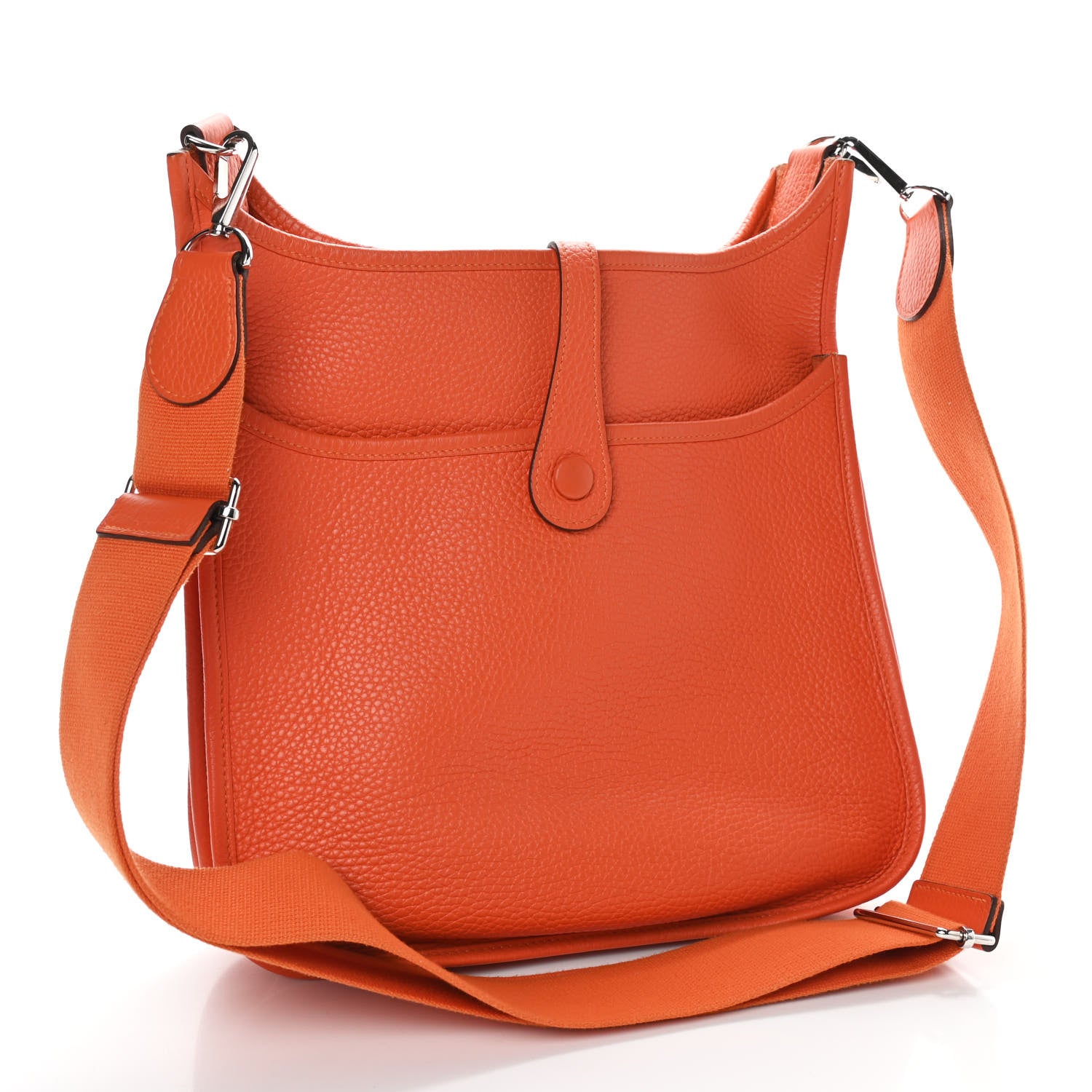 Hermes Taurillon Clemence Evelyne III PM Orange 2 of 8