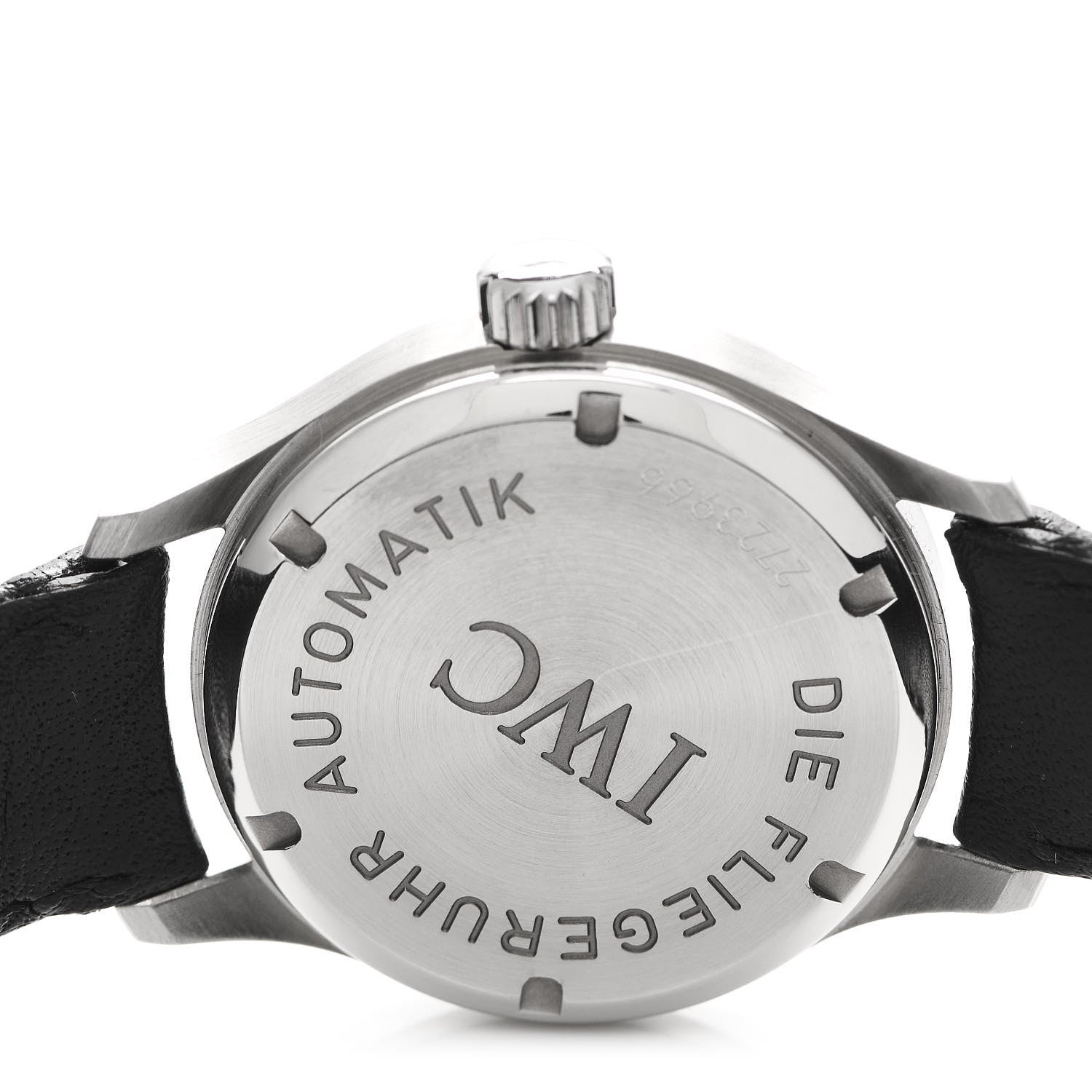 IWC Stainless Steel Calfskin 28mm Schaffhausen Mark XIII Lady Automatic Watch Black IW4421 4 of 5