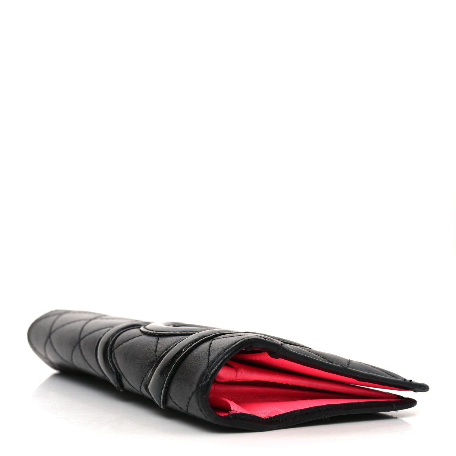 Chanel Calfskin Quilted Cambon Yen Wallet Black 4 of 8