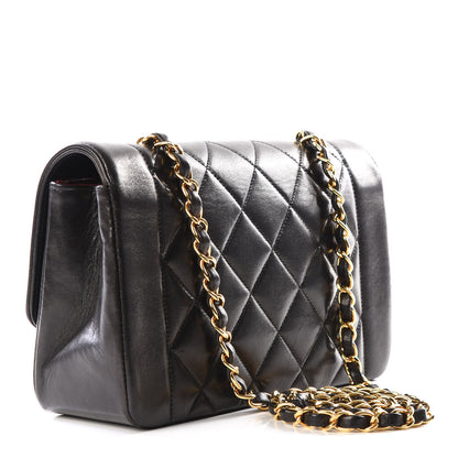 Chanel Lambskin Quilted Small Single Flap Black 2 of 11