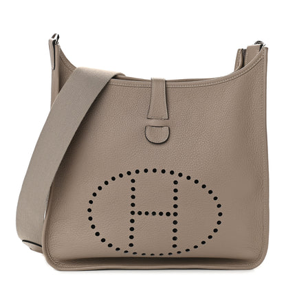 Hermes Taurillon Clemence Evelyne GM Gris Tourterelle 1 of 9