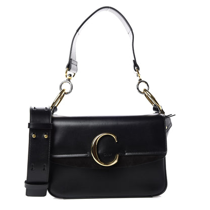 Chloe Calfskin Small C Double Carry Black 1 of 10